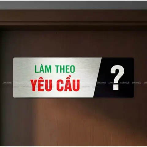 Bảng alu bạc xước bảng phòng chức năng bảng chỉ dẫn in uv có sẵn keo dính mặt sau, thiết kế và in mẫu theo yêu cầu