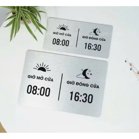 [Bảng Alu] Bảng chỉ dẫn, cảnh báo chất liệu alu bạc xước in uv có sẵn keo dính mặt sau, thiết kế và in mẫu theo yêu cầu
