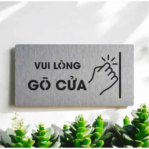 Bảng nhôm alu decor, bảng chỉ dẫn, bảng cảnh báo, in uv theo yêu cầu, tặng kèm keo dán 2 mặt