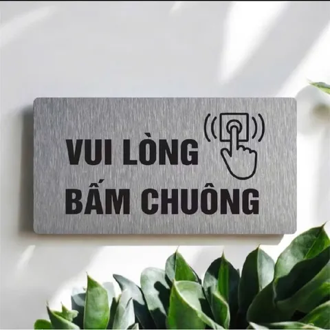 Bảng nhôm alu decor, bảng chỉ dẫn, bảng cảnh báo, in uv theo yêu cầu, tặng kèm keo dán 2 mặt