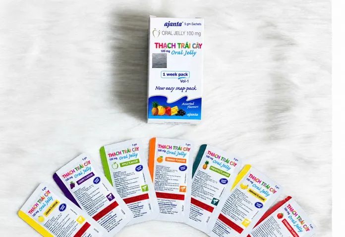 Thạch Trái Cây 7 vị  ấn độ hộp nhỏ 7 gói