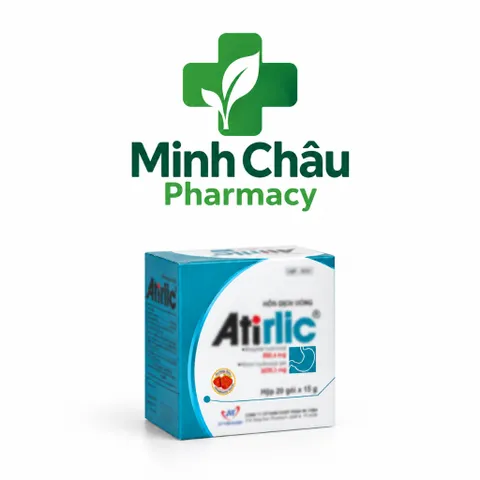 Gel sữa dạ dày Hỗ Trợ Dạ Dày, Giảm Ợ Nóng Ợ Chua, Atlic Trào Ngược Dạ Dày Hộp 20 Gói