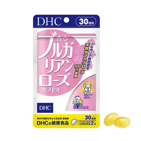 Viên uống thơm cơ thể, đẹp da DHC Bulgarian Rose Nhật Bản 60 viên