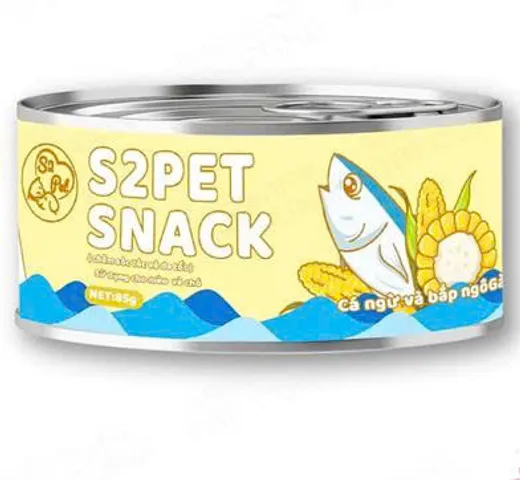 PATE DẠNG LỎNG S2PET SNACK 85GR/LON CHO CHÓ&MÈO-BỔ SUNG DINH DƯỠNG-DỄ ĂN