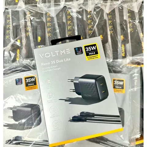 Bộ sạc nhanh 35w hãng Voltme kèm cáp C to C, Tương thích ip15 seri trở lên và các dòng android chân type-C