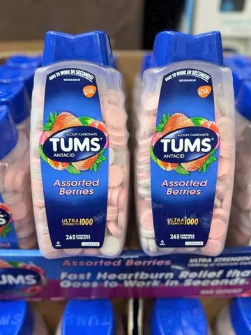  VIÊN KẸO NHAI GIẢM ĐẦY BỤNG Ợ CHUA TUMS ULTRA 1000 CHAI 265 VIÊN NỘI ĐỊA MỸ