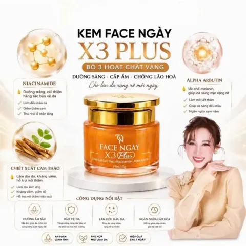 KEM FACE COLLAGEN X3 - KEM FACE NGÀY MP ĐÔNG ANH NGUYỄN HUỲNH NHƯ HỘP 15G