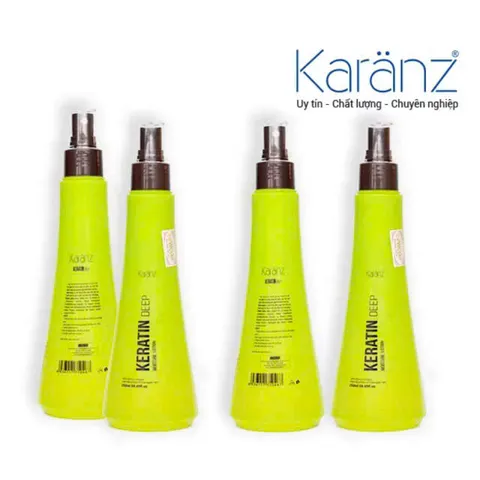 Sữa Xịt dưỡng tóc KERATIN MOISTURE LOTION KARANZ collagen giữ ẩm phục hồi khô xơ rối hư tổn 230ml