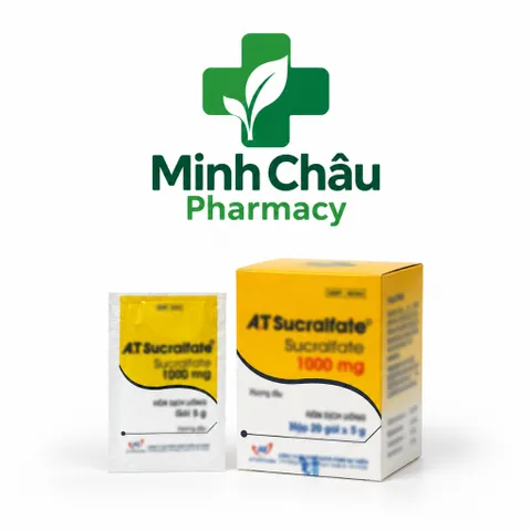 Hỗn Dịch Uống A.T  1000mg An Thiên Hỗ Trợ Bảo Vệ Niêm Mạc, Giảm Trào Ngược Dạ Dày (Hộp 20 Gói )