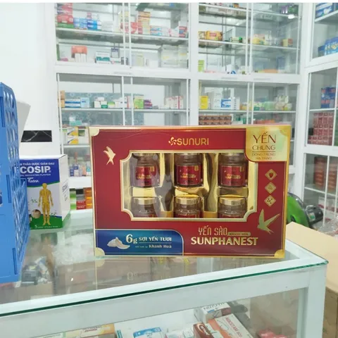 [1 HỘP 6 LỌ] YẾN SÀO KHÁNH HÒA SUNPHANEST – ĐÔNG TRÙNG HẠ THẢO