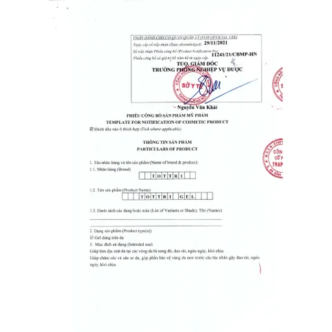 [CHE TÊN] TOTTRI Gel bôi 30g Hỗ Trợ Giảm Sưng Đau Búi Trĩ,Rát Hậu Môn,Táo Bón,Giảm Trĩ Nội,Trĩ Ngoại
