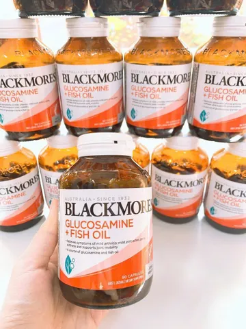 Viên uống Blackmores Glucosamine + Fish Oil |90 viên| Tác động cộng hưởng hướng đến hệ xương khớp/Hệ tim mạch/thần kinh & Kháng viêm toàn thân [S/P Chuẩn Úc]