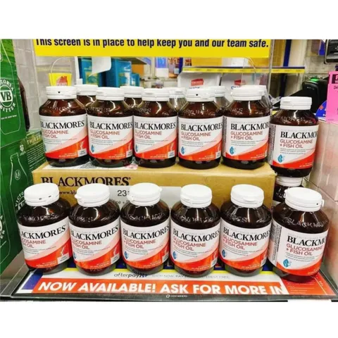 Viên uống Blackmores Glucosamine + Fish Oil |90 viên| Tác động cộng hưởng hướng đến hệ xương khớp/Hệ tim mạch/thần kinh & Kháng viêm toàn thân [S/P Chuẩn Úc]