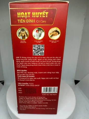 HOẠT HUYẾT TIỀN ĐÌNH CITICARE