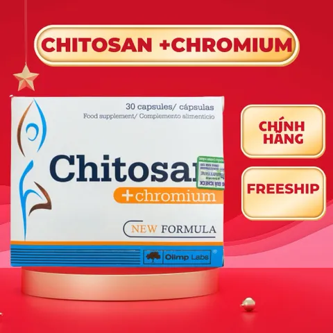 Giảm cân mỡ bụng hiệu quả an toàn CHITOSAN CROM 30 viên nhập khẩu Ba Lan