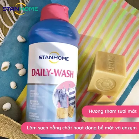 Nước giặt hàng ngày với hương biển tươi mát Stanhome daily wash provencal 1500ml