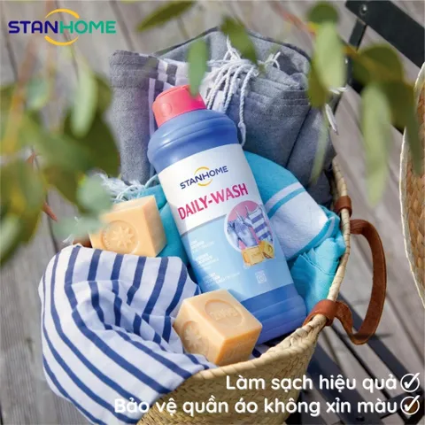 Nước giặt hàng ngày với hương biển tươi mát Stanhome daily wash provencal 1500ml