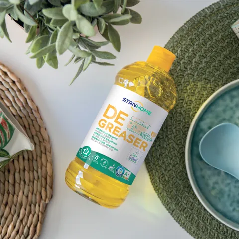 Nước rửa chén, tẩy rửa dầu mỡ từ tự nhiên cho da nhạy cảm Stanhome degreaser Ecolabel 750ml