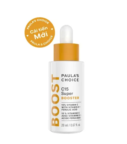 Tinh chất làm sáng da, mờ thâm nám và giảm nếp nhăn chứa 15% Vitamin Paula's choice C15 Super Booster-chính hãng nhập khẩu