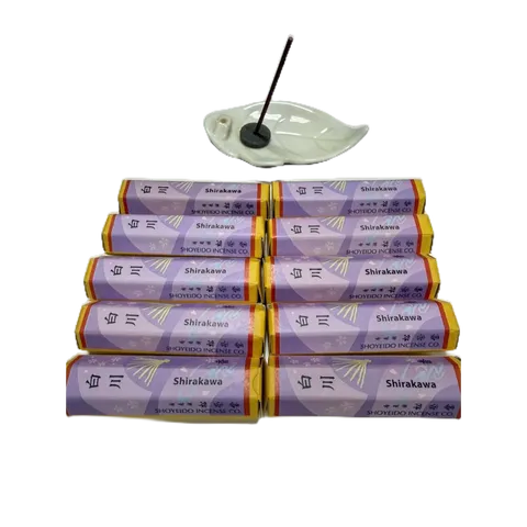 Nhang Shirakawa 7 que  ấm áp, ngọt dịu của gỗ đàn hương kết hợp với hương trầm và các thảo mộc tự nhiên