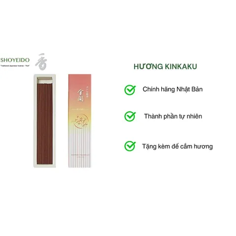 Nhang Kinkaku (Kim Các Tự) - Hương Đàn Hương & Thảo Mộc Thanh Mát