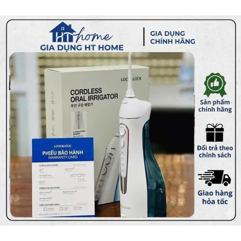 Máy tăm nước không dây LocknLock ENR156 BLU - 200ml - 4 chế độ hoạt động