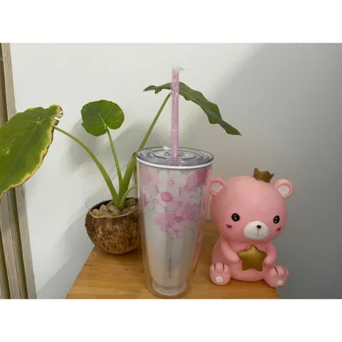Ly Nhựa 2 lớp LocknLock HAP509 750ml kèm ống hút