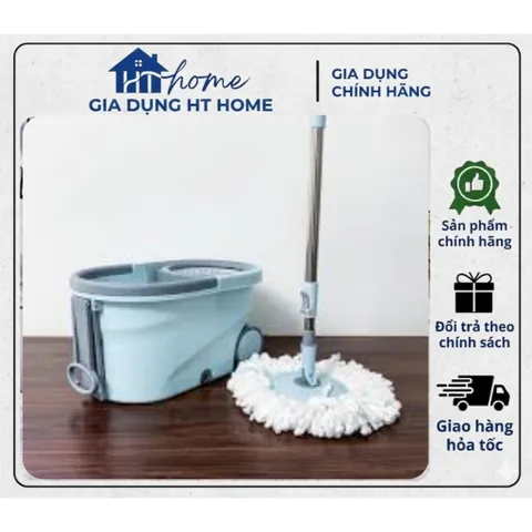 Bộ cây lau nhà xoay tay Locknlock 7L Sweepy ETM971 878388