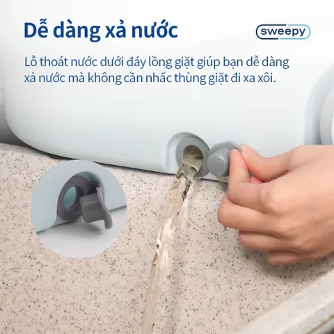 Bộ cây lau nhà xoay tay Locknlock 7L Sweepy ETM971 878388