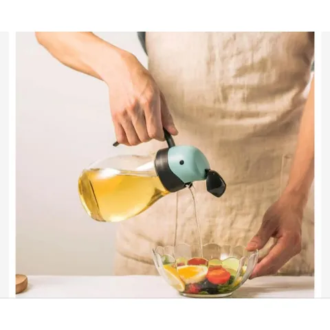 Bình Thủy Tinh Rót Dầu LocknLock CKO201 550ml nắp vàng 878390