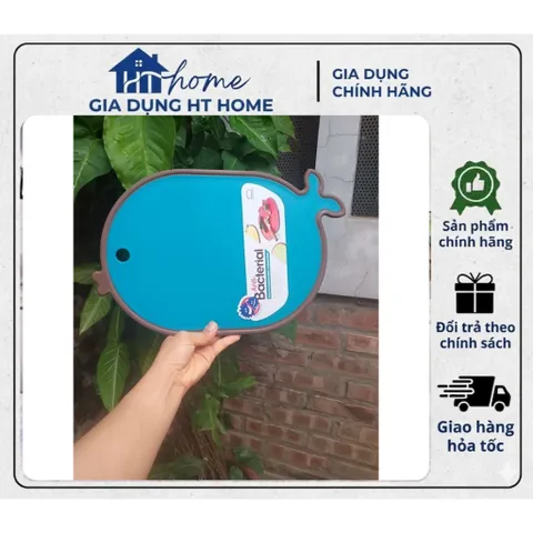 Thớt nhựa kháng khuẩn locknlock hình con cá  CSC555