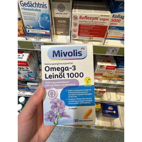 Omega 3 Mivolis từ dầu hạt lanh - 30V