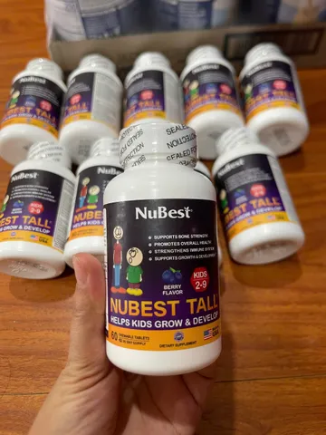 Viên nhai hỗ trợ chiều cao cho bé Nubest 2-9 tuổi - Hàng Mỹ