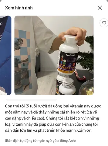 Viên nhai hỗ trợ chiều cao cho bé Nubest 2-9 tuổi - Hàng Mỹ
