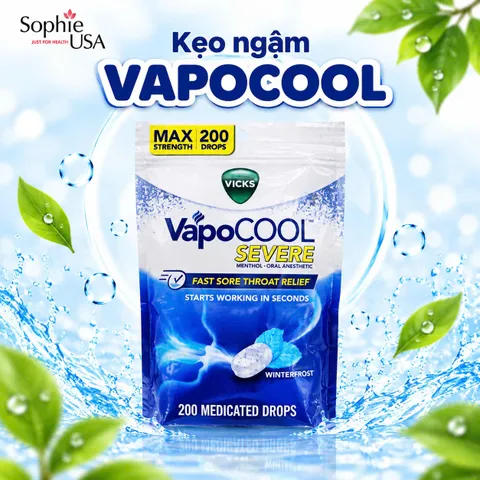 (HỎA TỐC) KẸO NGẬM VICKS VAPOCOOL 200 VIÊN