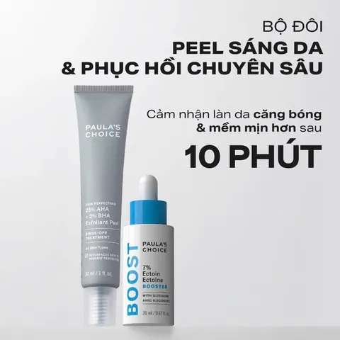 Tinh chất thay da sinh học giúp da sáng mịn Paula's choice Skin Perfecting 25% AHA + 2% BHA Exfoliant Peel 30ml