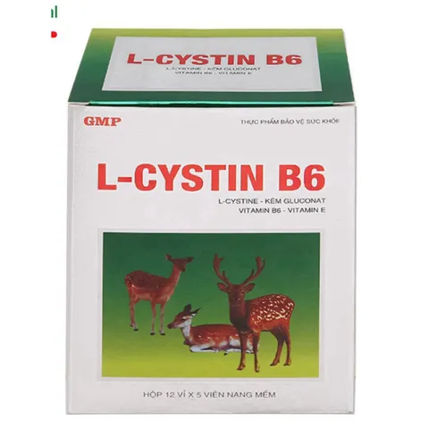 L Cystin B6 MDP Viên uống giúp đẹp da, giảm lão hoá da, khô da, sạm da, tóc, móng chắc khoẻ VIÊN 