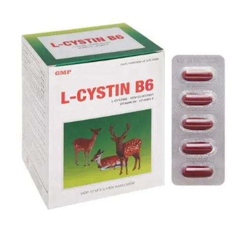 L Cystin B6 MDP Viên uống giúp đẹp da, giảm lão hoá da, khô da, sạm da, tóc, móng chắc khoẻ VIÊN 