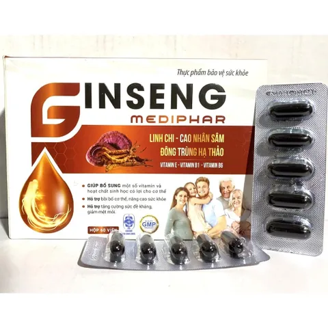 GINSENG MEDIPHAR đông trùng hạ thảo hỗ trợ ăn ngon miệng ,bồi bổ cơ thể, nâng cao thể trạng tăng đề kháng viên