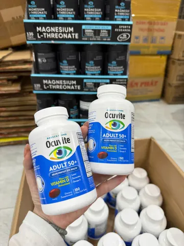 Viên Uống Bổ Mắt Ocuvite Adult 50 + Bausch & Lomb 150 Viên Mỹ  Bổ sung Vitamin khoáng chất thiết yếu cho mắt