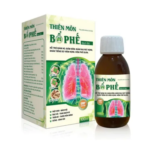 Thiên môn bổ phế Bách Bộ siro Bổ Phế Mekobee cao lá thường xuân giảm ho giảm viêm họng, giảm đờm, hết khò khòe