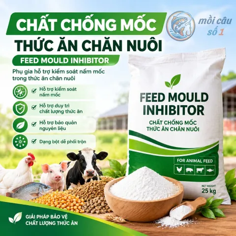 Chống mốc thức ăn chăn nuôi (Heo, Bò, Gà, Vịt, Tôm, Cá), thủy sản | Feed Mould Inhibitor