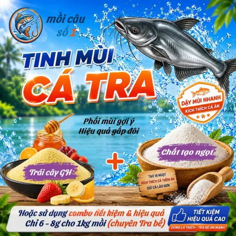 Tinh Mùi Sữa Vani Đậm Đặc – Dẫn dụ cá Tra, Rô Phi, Trắm, Chép, Trôi – Hương liệu câu cá hiệu quả | moicauso1