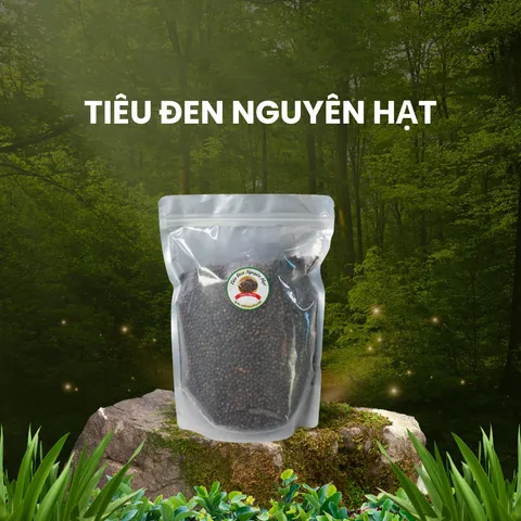 Tiêu đen nguyên hạt - Gói 0.5KG - Cay Thơm Gia Vị