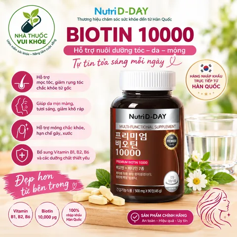 Biotin - Nutri D-Day PREMIUM Biotin 10000