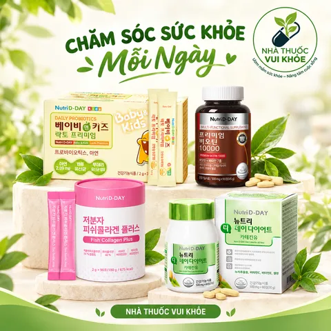 Collagen cá thủy phân 500 Da Nutri D-Day - Low Molecular Fish Collagen Plus