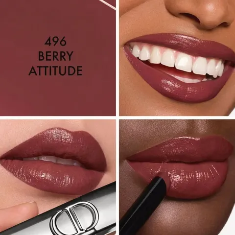 💄 Son Dior 496 Rouge Dior On Stage Shine dưỡng ẩm căng bóng 2.2g - Giao hỏa tốc