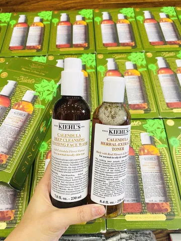 ✨ Set Kiehl's Calendula Toner 250ml & Sữa rửa mặt 230ml làm dịu da, giao nhanh tiết kiệm