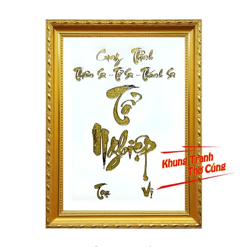Bài Vị Tổ nghiệp, Tổ Nghề, Tổ sư + khung (Bảo hành gãy, vỡ)