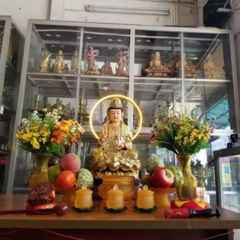 Lư Hương lưu ly vàng cao cấp - Bát Hương Hoa Sen Lưu Ly Vàng 9 cm - 11 cm - 13 cm - 18cm rất đẹp